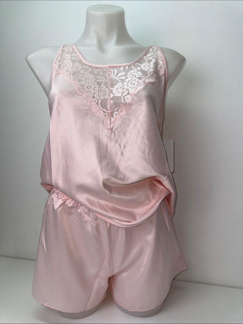 Flora Nikrooz Pink Lace Pajama Set